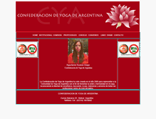 Tablet Screenshot of confederaciondeyogadeargentina.org